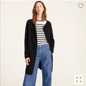 NWT jcrew collarless sweater blazer